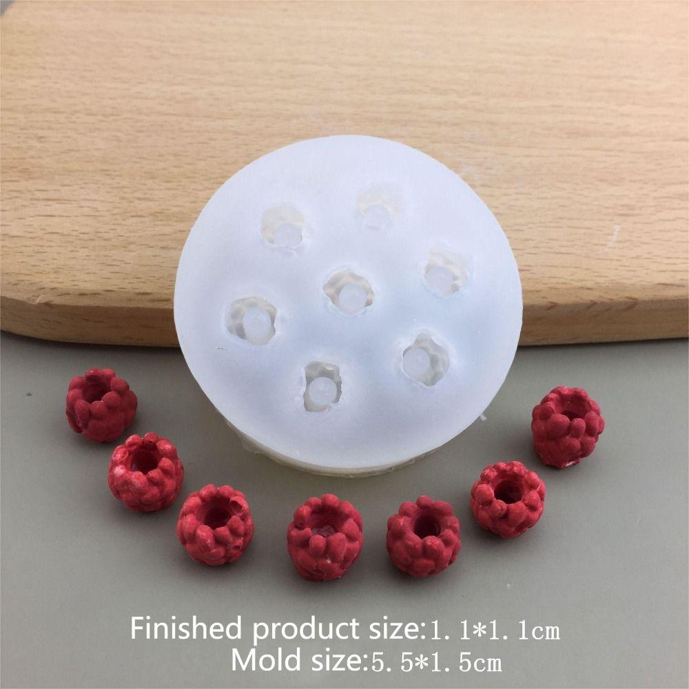 3D Candle Silicone Mold Blueberry Raspberry Shaped Cake Decorating Tool Chocolate Mold  Homemade