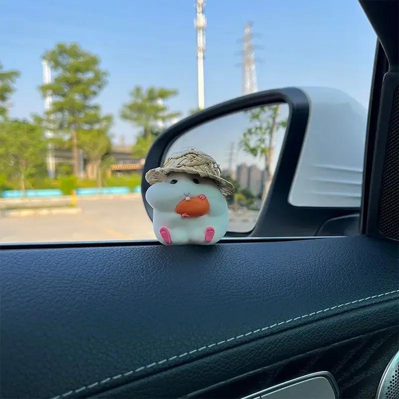 Car Interior Decoration Cartoon Animal Center Console Personalized Room Dining Table and Desk Decoration  Car Mounted Ornaments