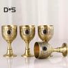 25ml Embossed Wine Goblet Premium Vintage Bronze Exquisite Royal Embossed Cup Home Decor