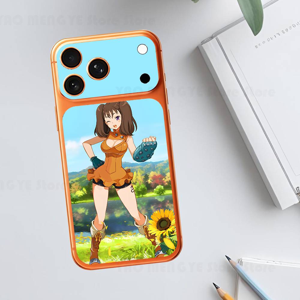 Мелиодас Бан Диана Гоутер Для IPhone 17 Pro ProMax Полная Задняя Крышка Наклейка Обёртка Плёнка Защитная Наклейка На Заднюю Панель