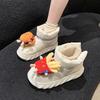 Cute Baidu Cartoon Platform Snow Boots Women's 2025 Autumn and Winter New Cute Little Beaver Velvet Warm Bread Shoes