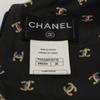 CHANEL [Excellent Condition] P44329V32715 CC Logos All-Over Print 100% Silk Sleeveless Top dress 38 blackUsed