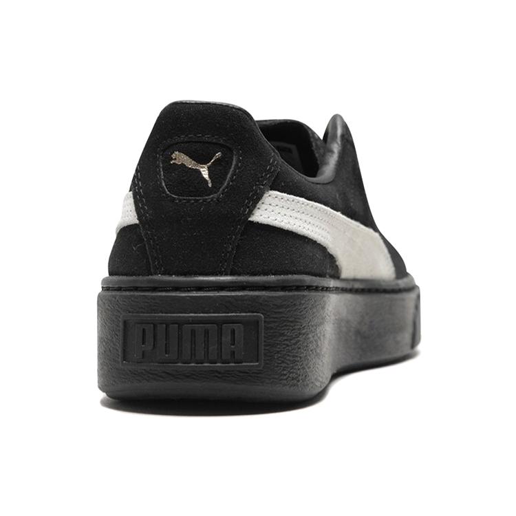 PUMA Suede Skate Shoes 'Black White' Women's (Unisex) Skateboard Shoes 364718 03