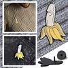 New  Creative Novelty Banana Shape Spoof Fun Brooches Denim Badges With All Kinds Of Accessories