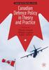 The Canadian Defence Policy In Theory and Practice Book