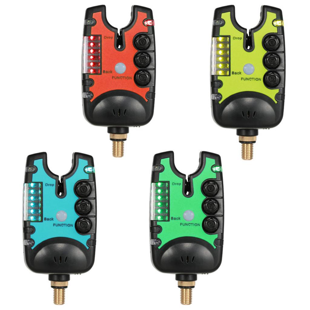 Electronic Fishing Alarms Sensitive Electronic Indicator Fish Bites Alarm Indicator with LED Light for Fishing Rod