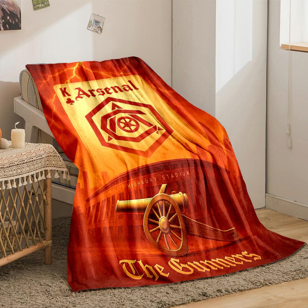 Red Devil Manchester Designed Flannel blanket for bedroom, living room, sofa, and nap