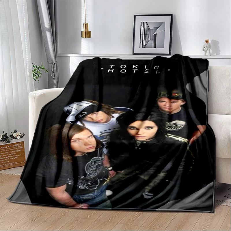 Bill Tom Kaulitz Tokio Hotel Rock Band 2025 New Style Blanket,Soft Throw Blanket for Home Bedroom Bed Sofa Cover Kids Gift Cover