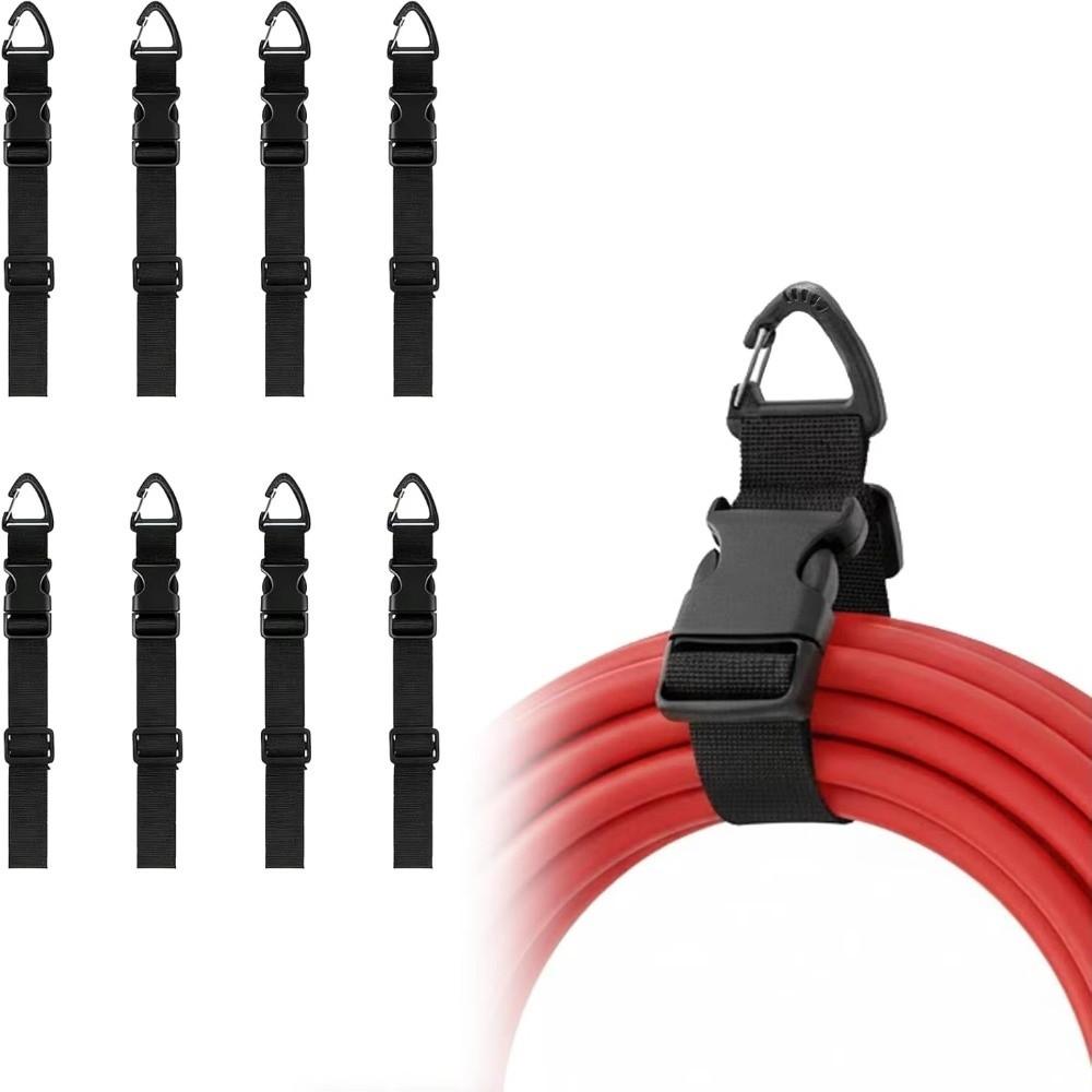 1/5PCS Quick Release Buckle Cord Hanger Nylon Hose Storage Strap Cable Organizer Strap For Cables