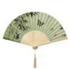 Chinese Style Bamboo Fan Butterfly Handheld Fan Dance Props Tassel Folding Fan  Girl Gift