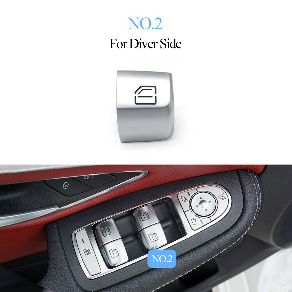 W205 W253 Car Window Switch Repair Button Caps Cover Trim For Mercedes Benz C GLC E S Class W213 W222 C200 C350 2059056811