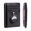 Rfid Carbon Fiber Airtag Credit Card Holder Wallet