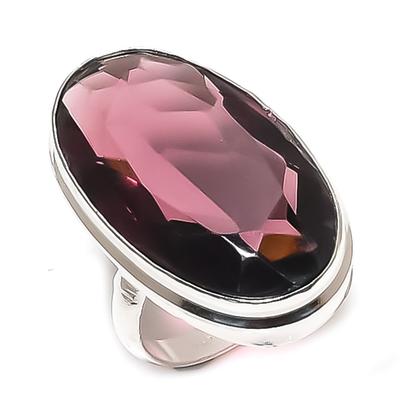 Кольцо из серебра 925 пробы с аметистом, размер 6