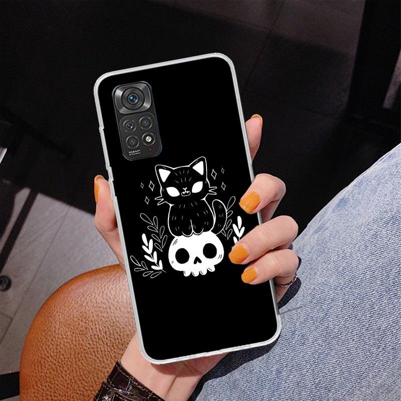 Чехол для телефона "Ведьма и кот", яркий, милый, для Xiaomi Redmi Note 15 14 13 12S 12 11 Pro Plus 14S 11S 11E 10 10S 11T 5G, персонализированный