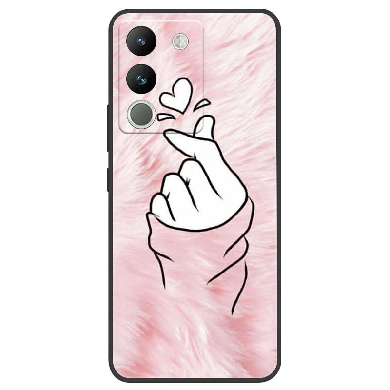 Чехол для VIVO V29E V2317 Защитный чехол для камеры Для телефона VIVO Y200 5G Мягкий силиконовый TPU Задняя крышка V2307 Ударопрочный Fundas