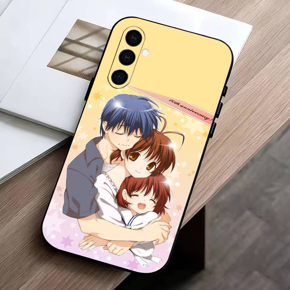 Чехол для телефона аниме C-Clannad healing для Samsung Galaxy A73,A72,A71,A70,A53,A52,A51, Мягкий силиконовый черный чехол