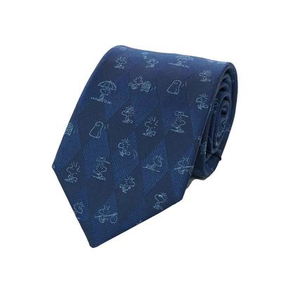 [Peanuts] Галстук PEANUTS - Галстук Peanuts Woodstock 921010 Синий галстук - Подарок с персонажем Snoopy Woodstock