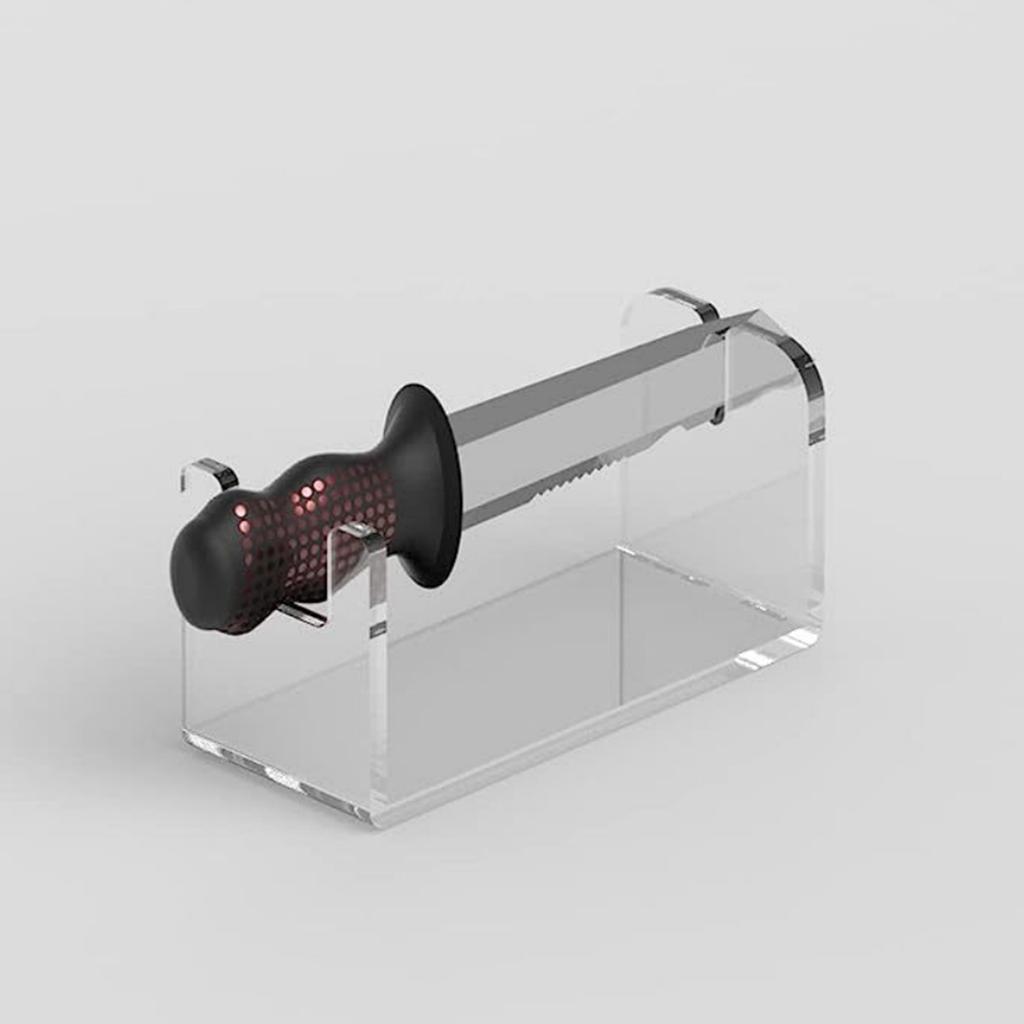 Акриловая подставка для демонстрации ножей, декоративная подставка-держатель для мечей, полка для хранения, настольный декор для коллекции одного ножа