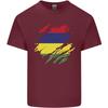 Torn Mauritius Flag Mauritians Day Football Unisexs Light Cotton TShirt