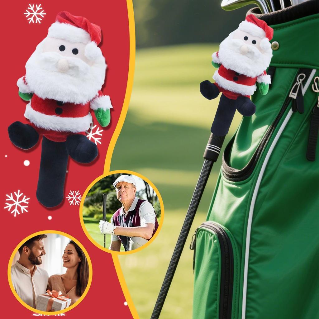 Driver Covers For Golf Clubs Christmas Santa Claus Golf Club Covers Cute Sports Accessories For Mallet Woods Hybrid Daily Travel