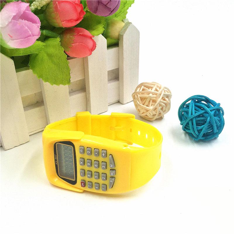 Часы для детей Детские электронные часы Наручные студенческие подарочные часы Детский цифровой калькулятор Новый уникальный