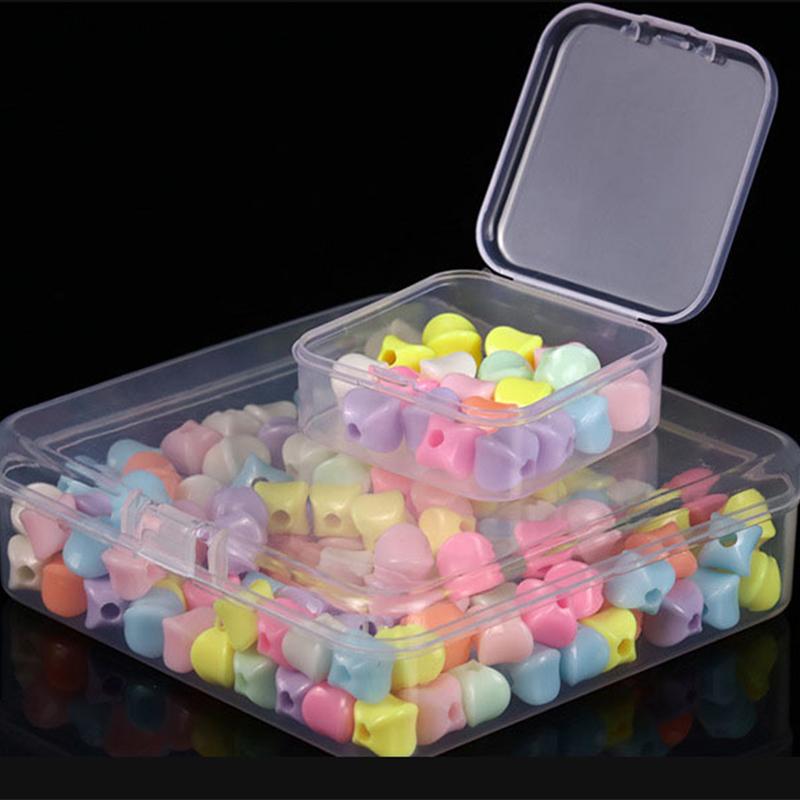 Портативная упаковка для продуктов, небольшой материал, белый ящик для хранения деталей, многофункциональный ящик для хранения, полипропиленовая пластиковая коробка для дома, живые бусины