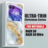 Marble Pattern Phone Case For Motorola Razr 60 40 50 Ultra Razr60 Razr50 Razr40 Shockproof Transparent Folding Hard Back Cover