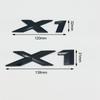 3D ABS Chrome Black Logo X1 Emblem Letters Nameplate Sticker Car Rear Trunk Badge For BMW X1 E84 F48 U11 Styling Accessories uo2