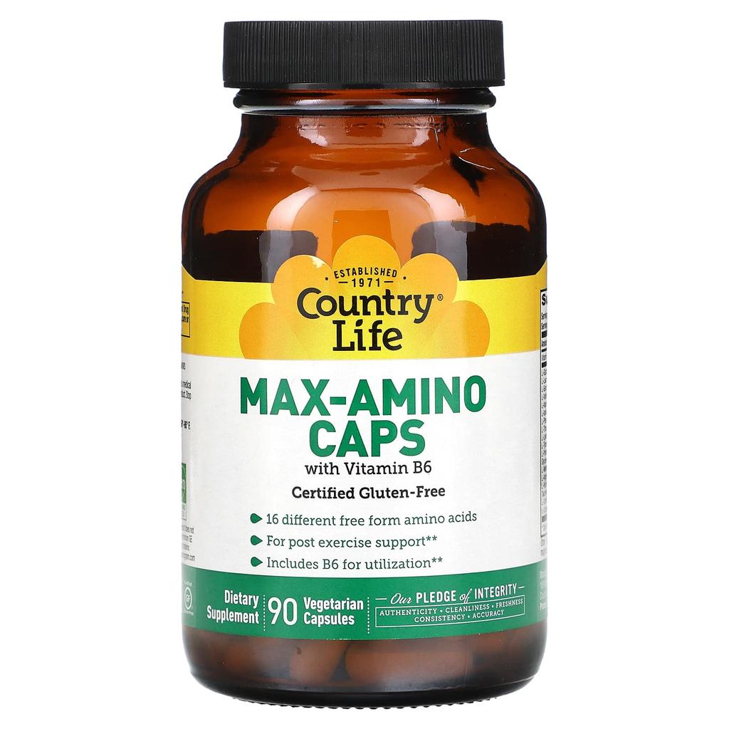 Капсулы Max-Amino с витамином B6, 90 растительных капсул
