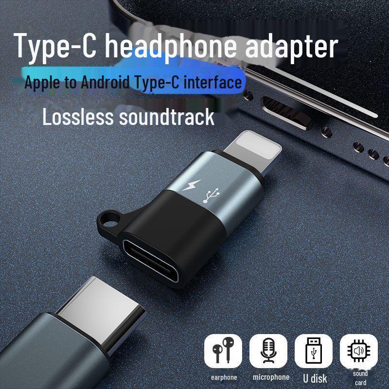Совместимый адаптер Apple: Проводная гарнитура, беспроводной микрофон, зарядка OTG, USB-флешка, интерфейс Type-C