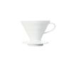 V60 Прозрачный Дриппер 02, Керамика, Белый, 1-4 Чашки, Кофе ручного приготовления, Сделано в Японии, VDCR-02-W