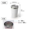 Dolce Duo Thermo Tumbler with Heat Cold Stainless Vacuum Double Cup Set of Convenience Store Cup Gift Wooden Box Lid, Retention, Insulation, Steel,