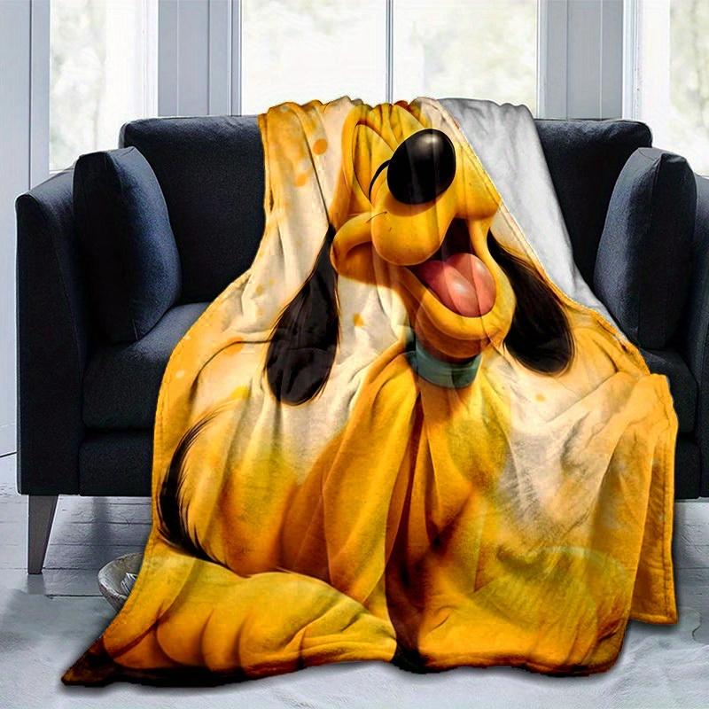 1pc, Pluto Throw Blanket Cute Cartoon Dog Gift for Friends, Soft Blanket for Couch, Bed, Car, Travel, Camping, Office Nap, Home Decor