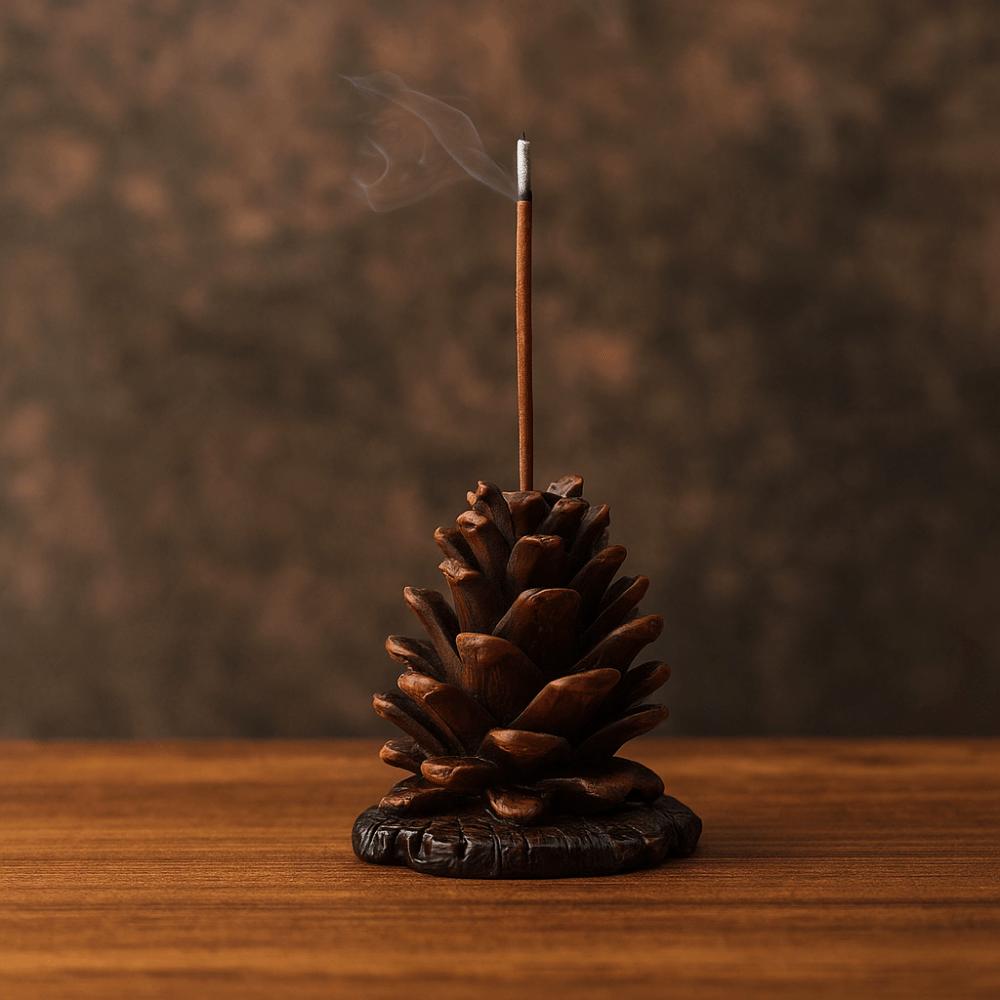 Stereoscopic Simulation Pine Cone Fragrance Base Funny Incense Insertion Incense Base Holder Home