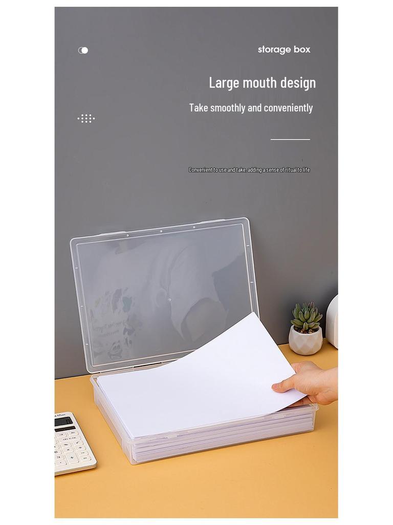 Прозрачный файл-пакет формата A3 - Вместительный ящик для хранения художественных принадлежностей и органайзер для альбомов для рисования 8K