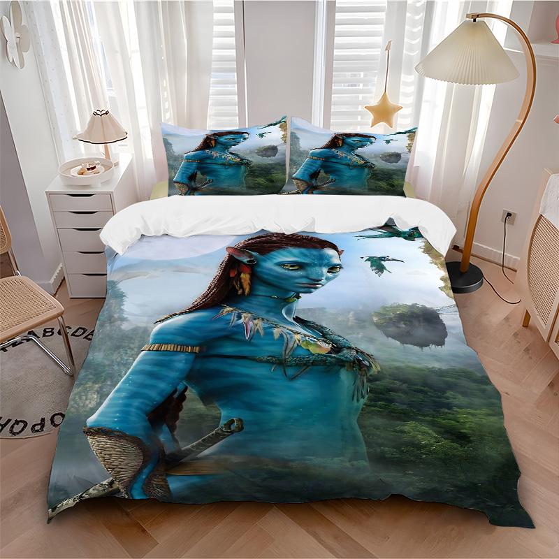 Avatar World Adventure Print 3Pcs Bedding Setduvet Cover With 2 Bedropillowcase Home Birthday Gift