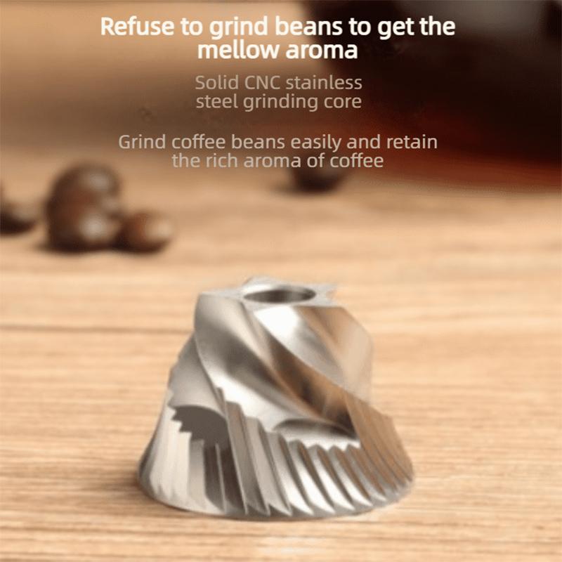 Электрическая кофемолка ручная итальянская бытовая маленького размера для крупного и мелкого помола может быть исследована