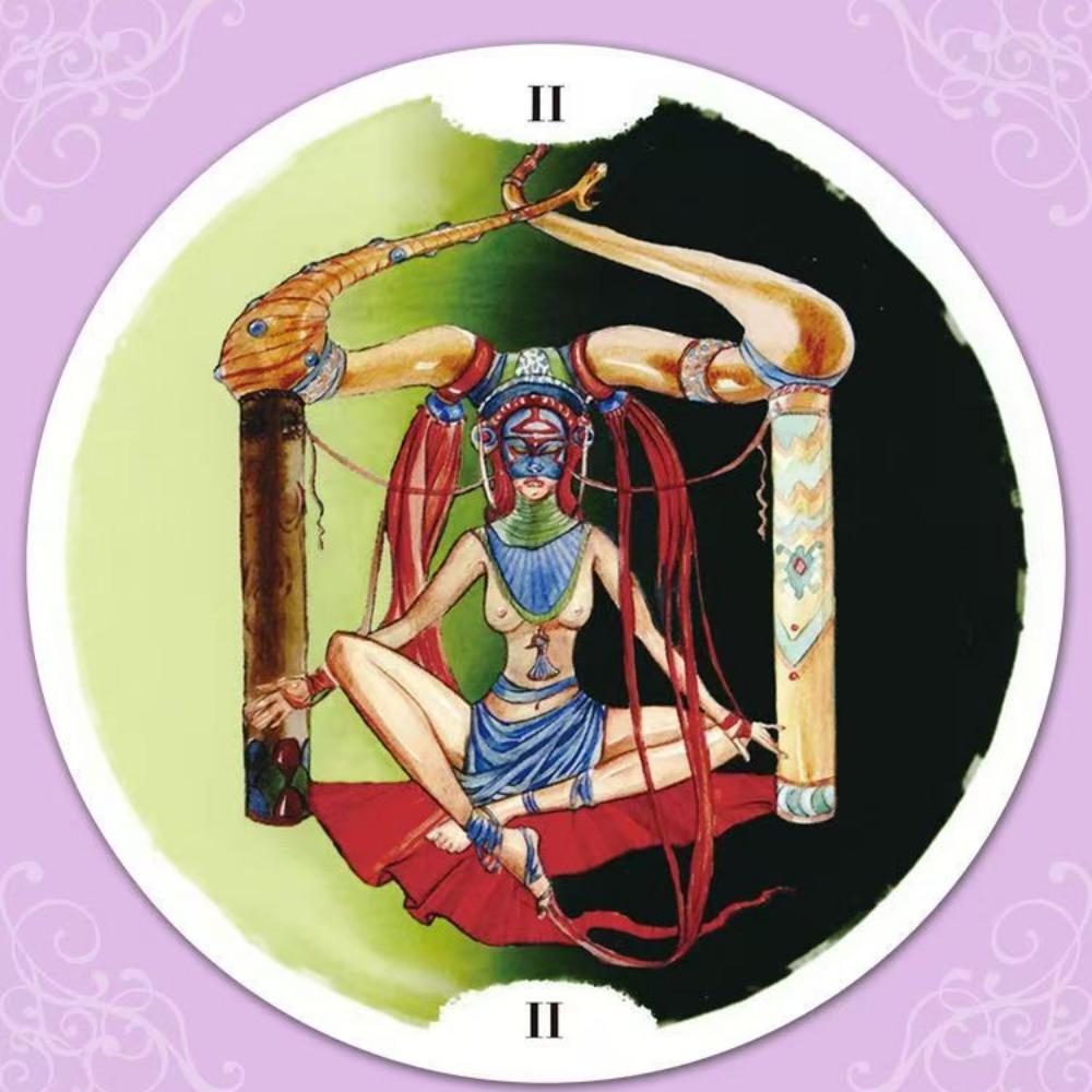 10*10 см колода Таро Круг Жизни 78 карт Таро в круглой форме с руководством для начинающих в жесткой коробке