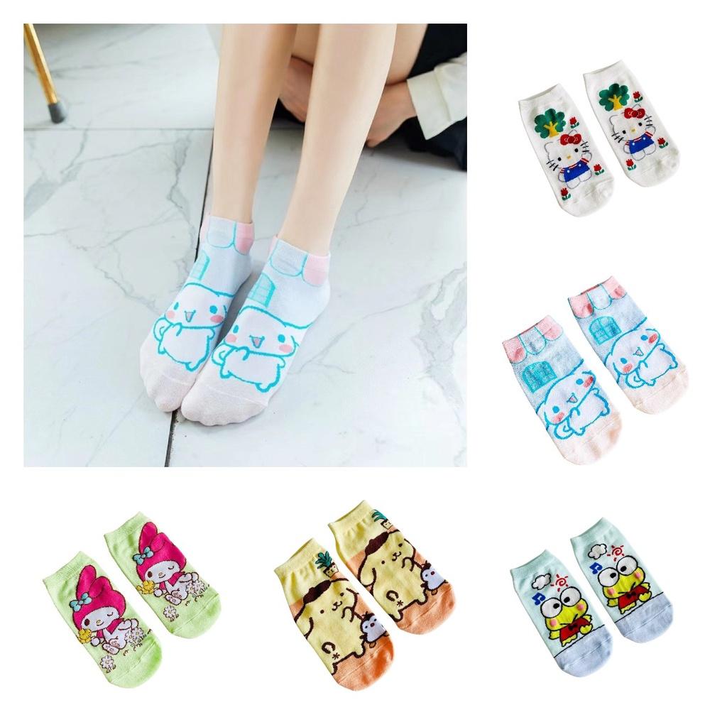 Japanese Style Cartoon Socks Thin And Breathable Adorable Short Socks For Girls Summer Low Cut Socks Characters)