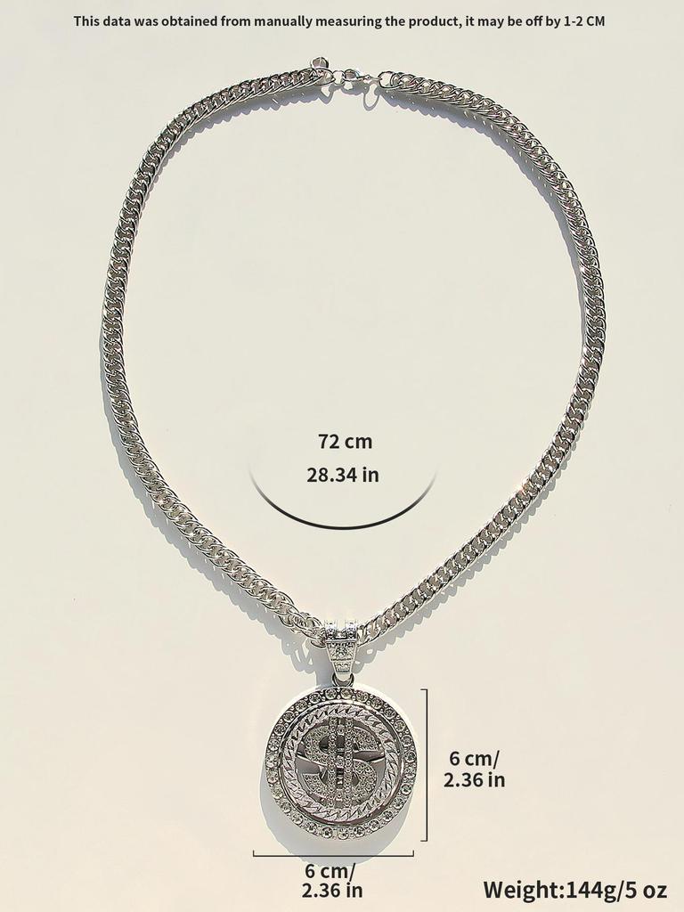 Her Lab Ювелирные изделия| Изысканное бриллиантовое колье, кубинское колье с вращающимися деньгами, упаковка шкатулки для драгоценностей.