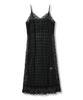 Penfield Crochet Mix Long Dress Black_Fs2Ws53F