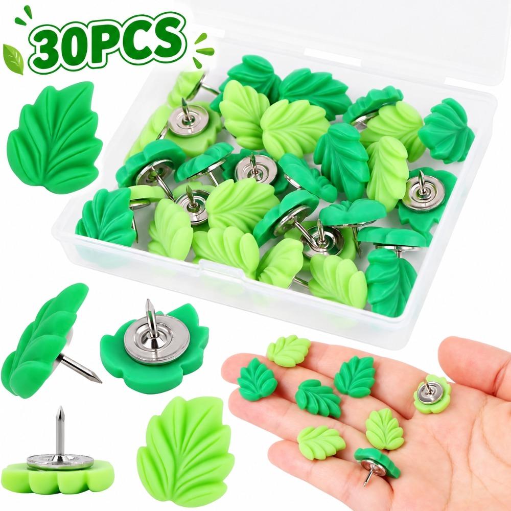 Leaf Shaped Leaf Push Pins Botanical Pushpins New Plant Thumb Tacks Photo Wall
