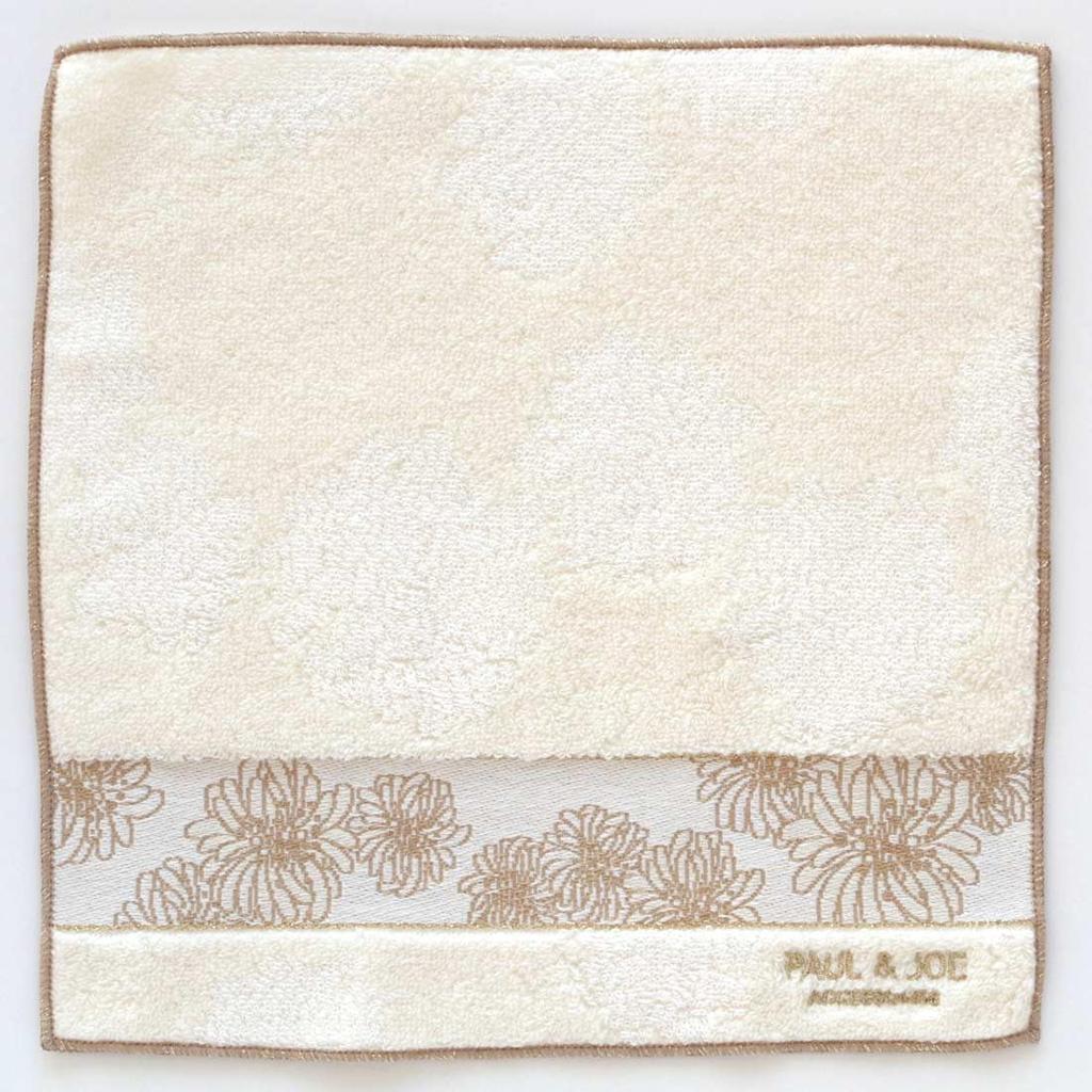 JOE Paul Joe Полотенце Носовой платок Хризантема Тканый узор Полотенце для рук 25 см [PAUL & ACCESSOIRES] & (слоновая кость) Женщины Приблизительно. 000287-0005-01