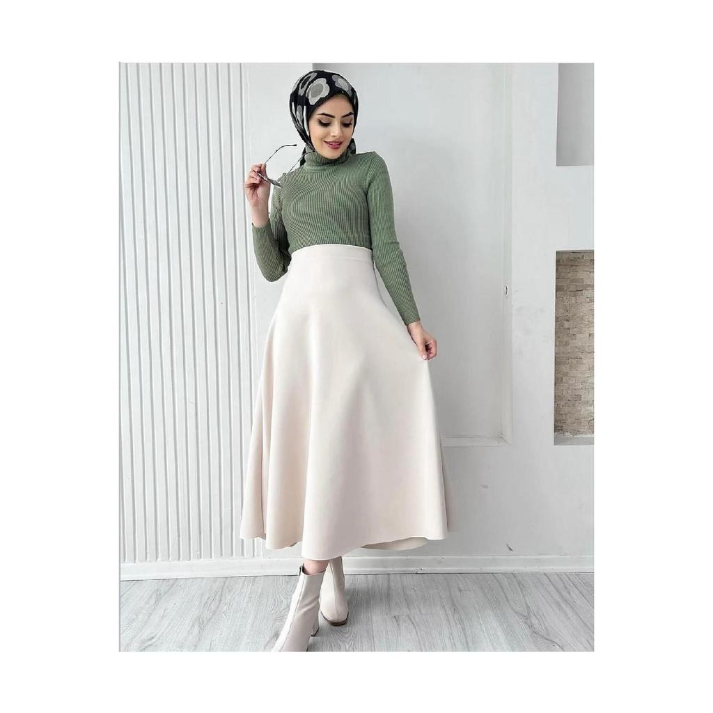 Расклешенная юбка в хиджабе Scuba
