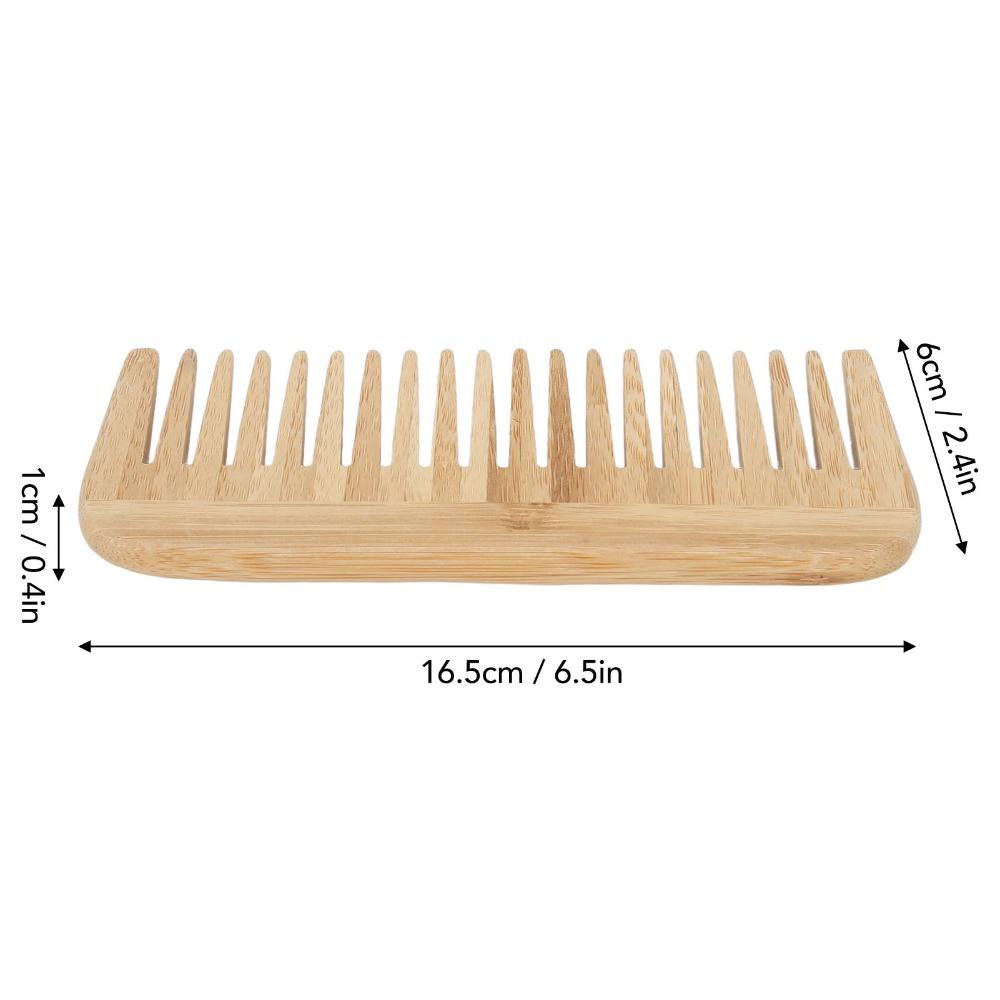 Safety Bamboo Comb Durable Wood Comb For Salon Hair Detangling Comb Home Use