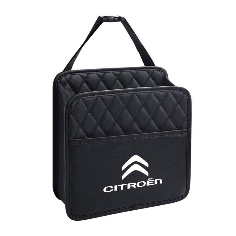 YKGBU1 Multifunctional Car Seat Storage Bag Leather Storage Bag For Citroen C1 C2 C4 C5 C3 C4L C8 Berlingo Xsara Picasso Accessories