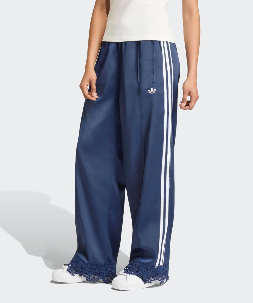 adidas Свободные спортивные брюки из атласа и кружева 'Firebird' - Ночной индиго / Lf2674
