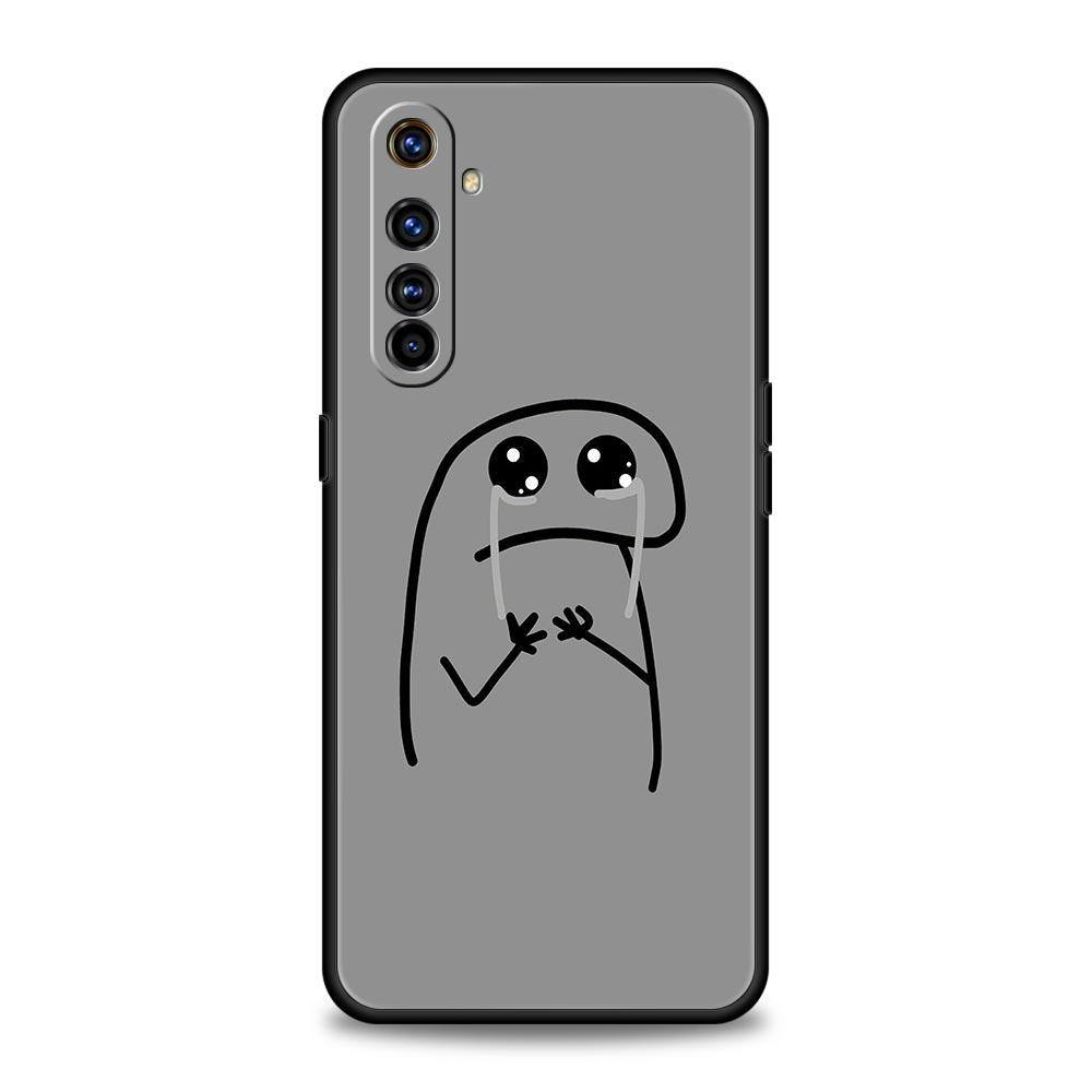 Милый Мультяшный Человек-спичка Чехол для Телефона Для Realme 12 11 10 9 8 5G 7 6 GT5 GT3 GT2 Pro C21 C11 C25 C35 Для Realme GT Neo 2 3 3T 5 Чехол