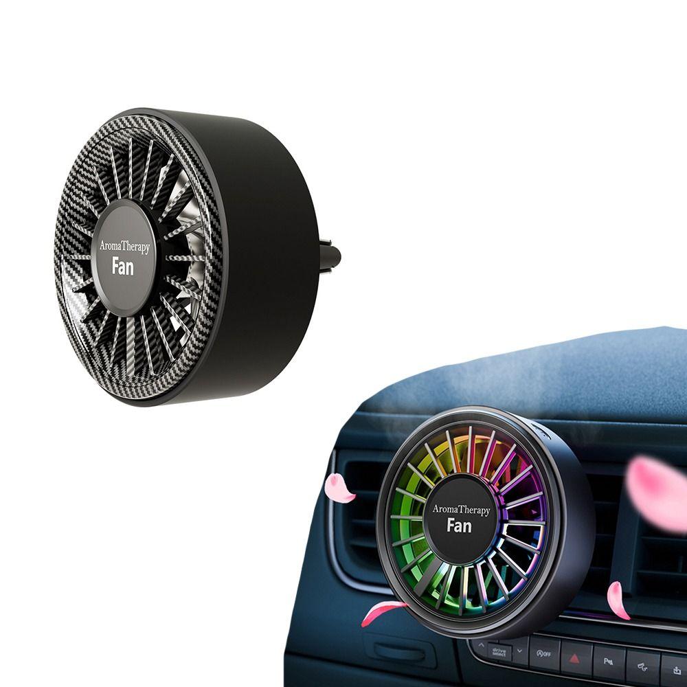 USB Автомобильный освежитель воздуха Стереоскопическое вращение Автомобильный диффузор Вентилятор Портативный вентилятор для автомобильной розетки Автомобиль