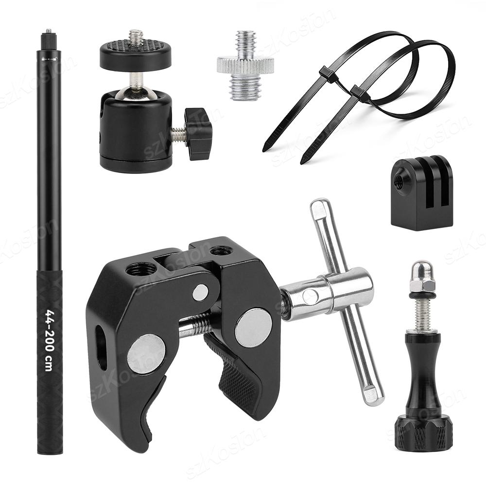 Для Insta360 X4 X3 Мотоцикл Велосипед Панорамный Селфи-стик Монопод Крепление Кронштейн на руль Для GoPro 12 11 10 9 8 7 Аксессуар